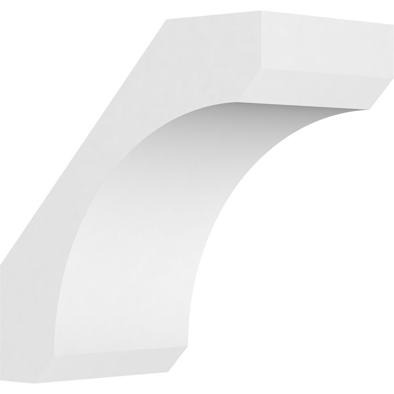 Attelle de genou standard en PVC de qualité architecturale, H 10 po x l 5 po x P 10 po