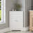 Floor Corner Cabinet With 2 Doors And Adjustable Shelves