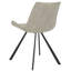 Chaise d'appoint rembourrée Saddle en gris clair