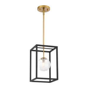 1-Light Modern Glass Single Pendant