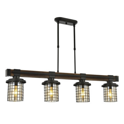 Lustre pour îlot de cuisine 4 lumières