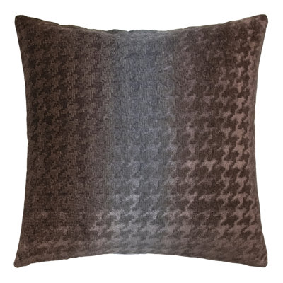 Houndstooth Square Woven Jacquard Pillow