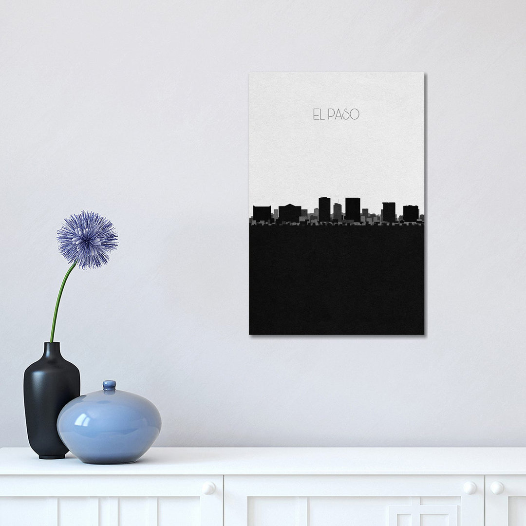 El Paso, Texas City Skyline by Ayse Deniz Akerman - Wrapped Canvas Gallery-Wrapped Canvas Giclée