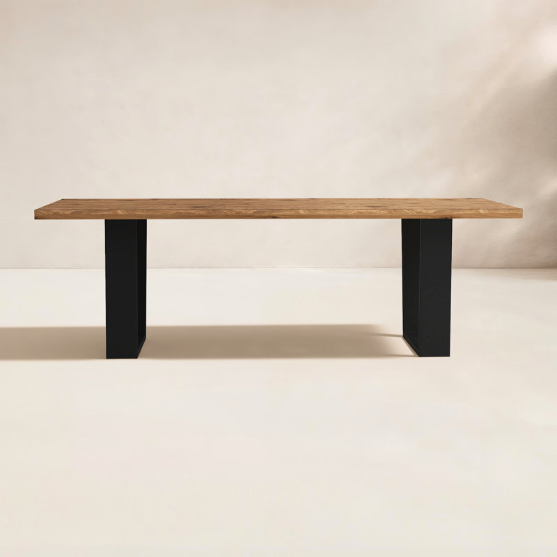Wittenburg Metal and Solid Wood Dining Table