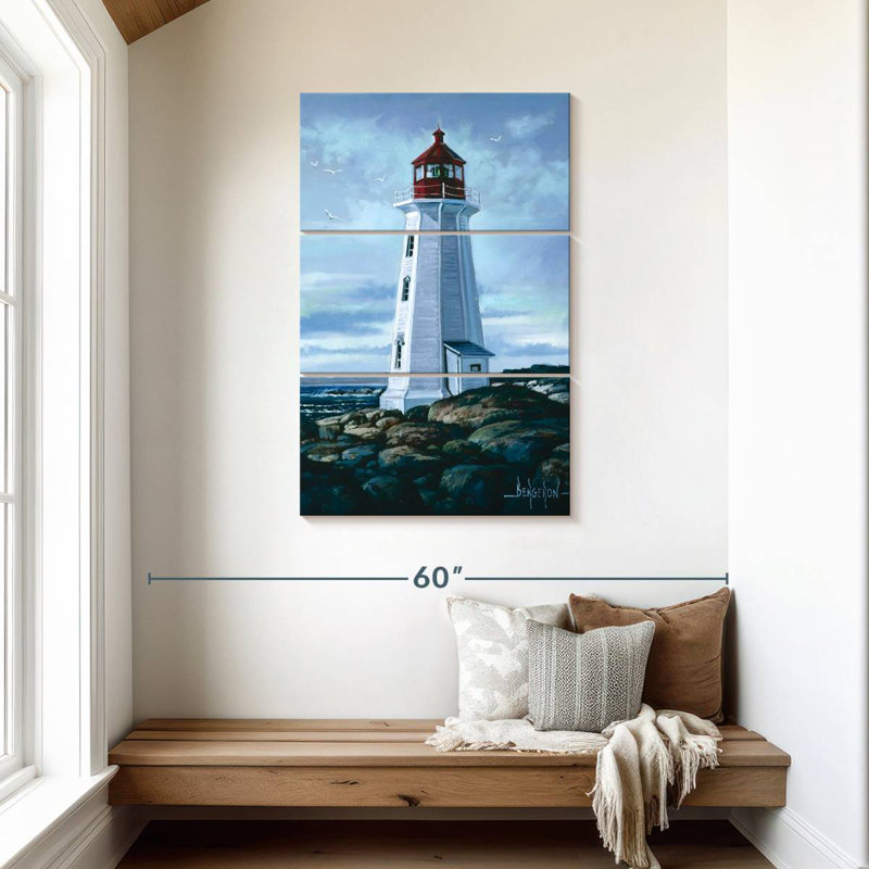Lilie Peggy's Cove Lighthouse, 45" H x 28" W