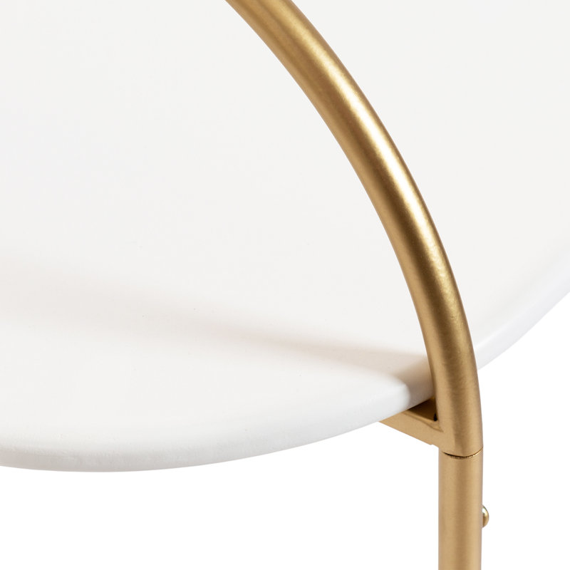 Mlak Wooden Side Table with Storage Drawer, White