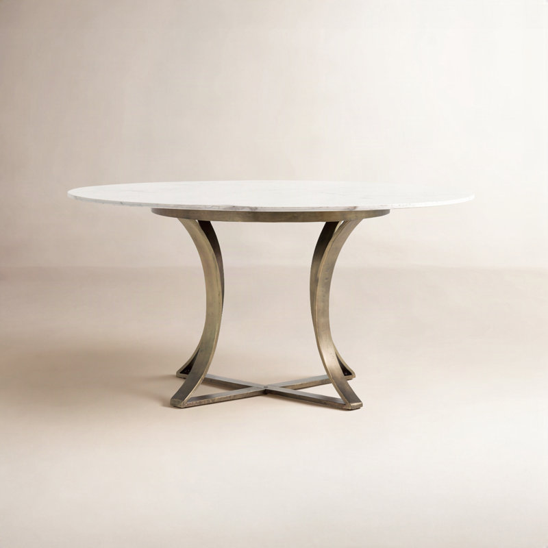 Gage Round Marble Dining Table