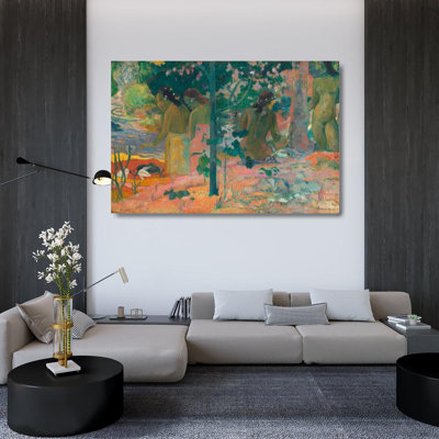 Astoria Grand Gauguin, Paul Gallery Wrapped Canvas Art Titled: The Bathers