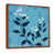 Toile avec cadre flottant brun