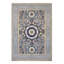 Hand Knotted Wool Area Rug in Silver And White