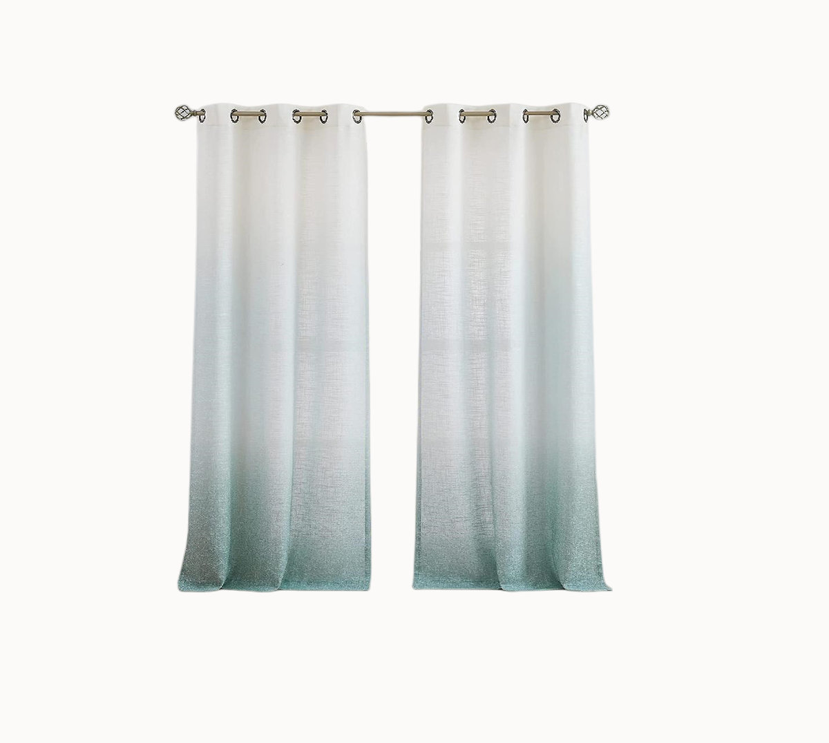 Ebern Designs Chavely Polyester Blend Semi Sheer Curtain Pair