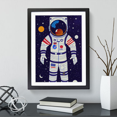 Retro Astronaut No.7 - Single Picture Frame Print
