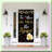 Sweet 16 Backdrop Kit Black Gold Balloons