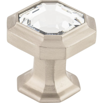 Crystal Emerald 1 1/8" Length Geometric Knob