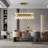 Dimmable LED Drum Chandelier