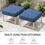 Ensemble de conversation pour canapé d'extérieur moderne en métal 6 pièces avec table basse Coan-268373793