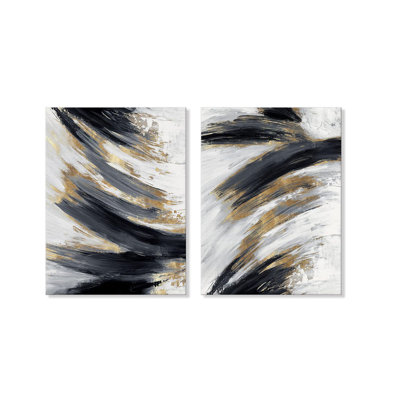 2 Piece Wrapped Canvas Wall Art