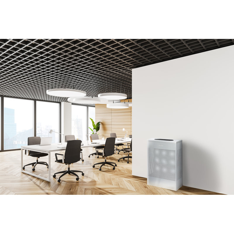 Poubelle perforée carrée en acier inoxydable 13 gallons, Argent