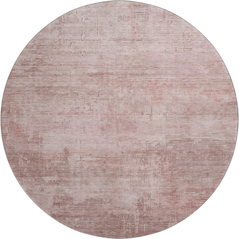Premium Machine Washable Filiberto AMF1650 Abstract Rug, Round 8'