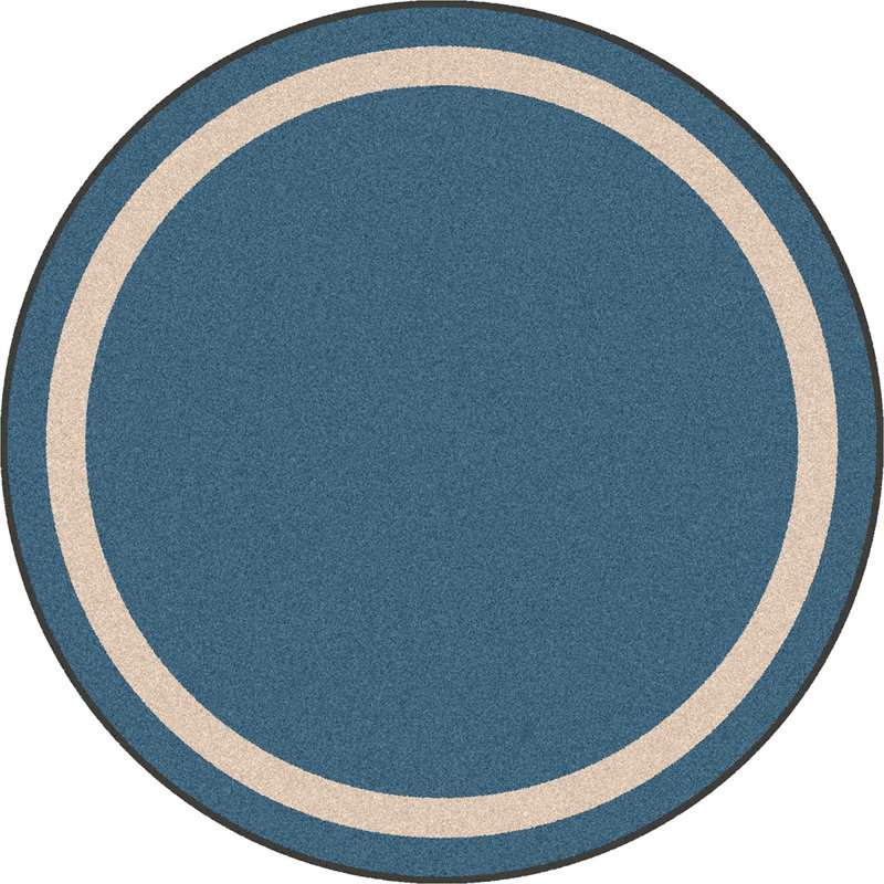 Tufted Performance Seaside Rug, Rond 7 pi 7 po