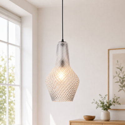Luminaire suspendu simple à 1 lumière