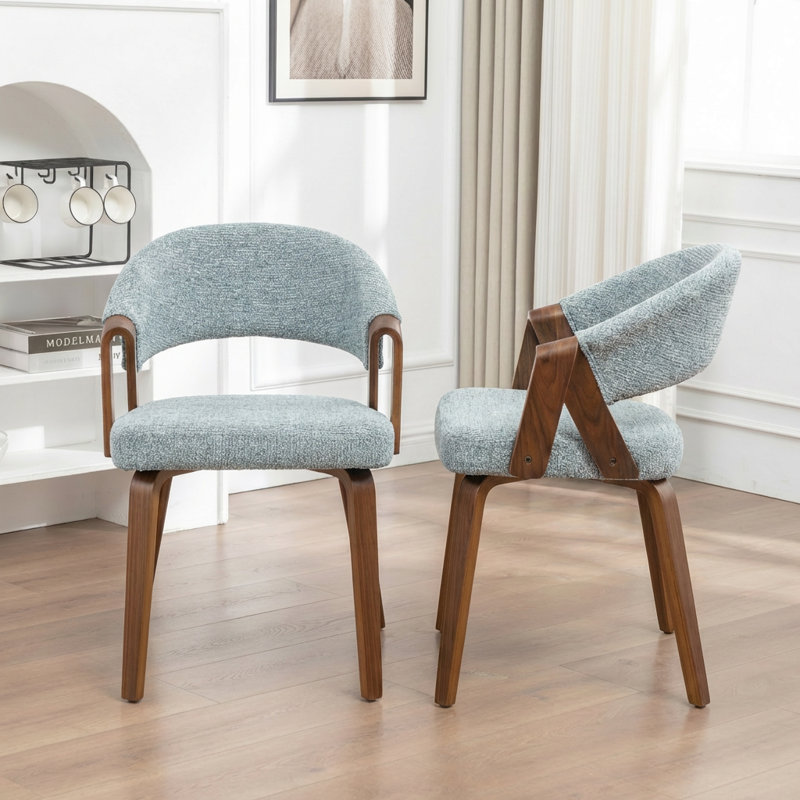 Chaise rembourrée Providence, Bleu