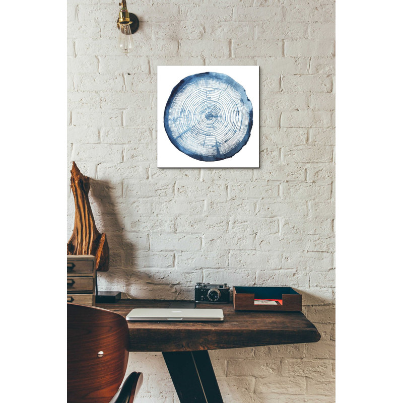 «Tree Ring Overlay I» par Grace Popp, art mural en verre acrylique, H 12 po x l 12 po x P 0,13 po