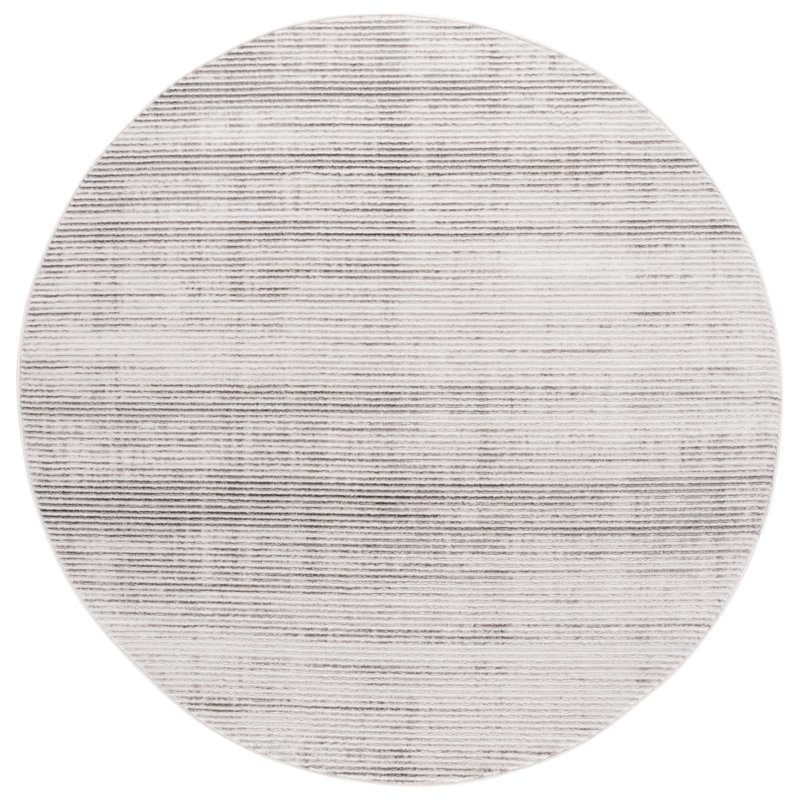 Bromfield Performance Striped Rug, Round 6'7"