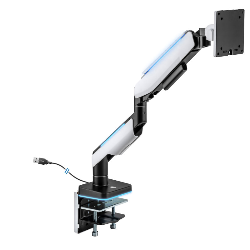 Mount-It! Heavy-Duty Single Monitor Arm for Ultrawide Screens Up To 49" / 44 lbs. for VESA Desk Mount