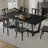 Rectangular MDF Dining Table Mid Century Modern