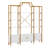 78 Inch 4 Tiers Home Office Bookcase Bookshelf, Storage Cabinet Display Shelf, X Bar
