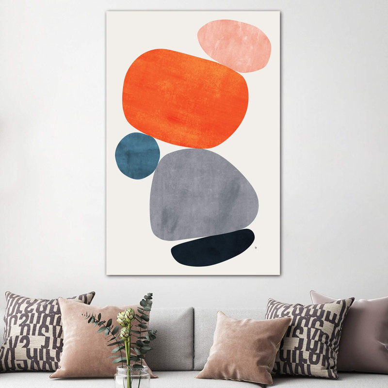 «Balance III» par Tracie Andrews - impression d'art graphique, H 60 po x l 40po x P 1,5 po, Toile tendue