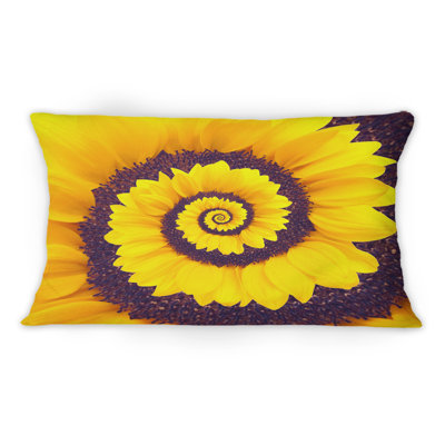 Coussin Sunflower Infinity Spiral II - Traditional