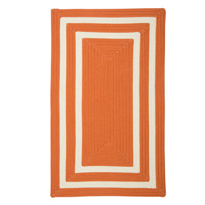 Tapis orange en laine Cisbrough