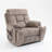 Old age electric lift chair, flat high density foam electric sofa, with heating and massage functions, can tilt to 180 degrees, 2 pocket cup holders, 2 remote controls, dual OKIN motors-2031725701