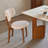 Beige Rock Slab Rectangular Dining Table Sets-1156532482
