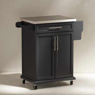 Dionigio 33‘’ Kitchen Island With Stainless Steel Countertop