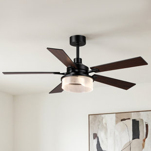 52" Dimmable Ceiling Fan With 3CCT LED Lights And Remote Control