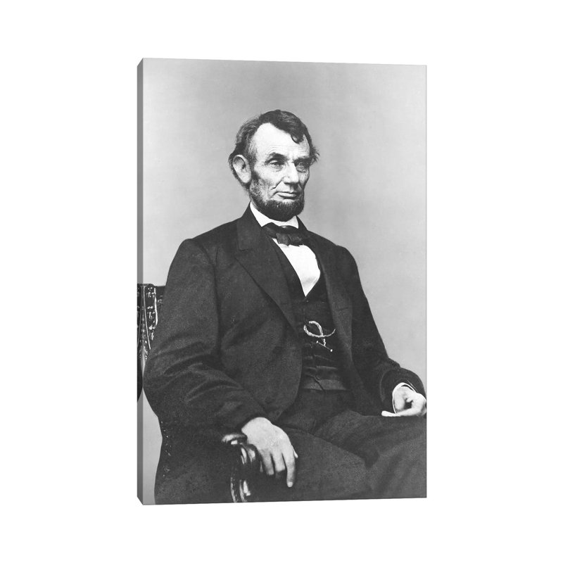 Restored Civil War Era Of President Abraham Lincoln - Wrapped Canvas Print, 101.6 cm H x 66.04 cm W