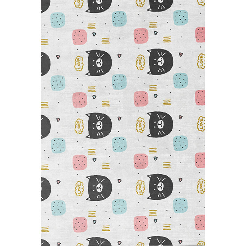 Tapis tissé élégant (4 x 6 pi), 100% polyester, d'une hauteur de poils de 0,4 po | Antibactérien, antidérapant sous la surface | Lavable à la machine, impression numérique 3D | Parfait pour le salon, la chambre à coucher et la décoration intérieure