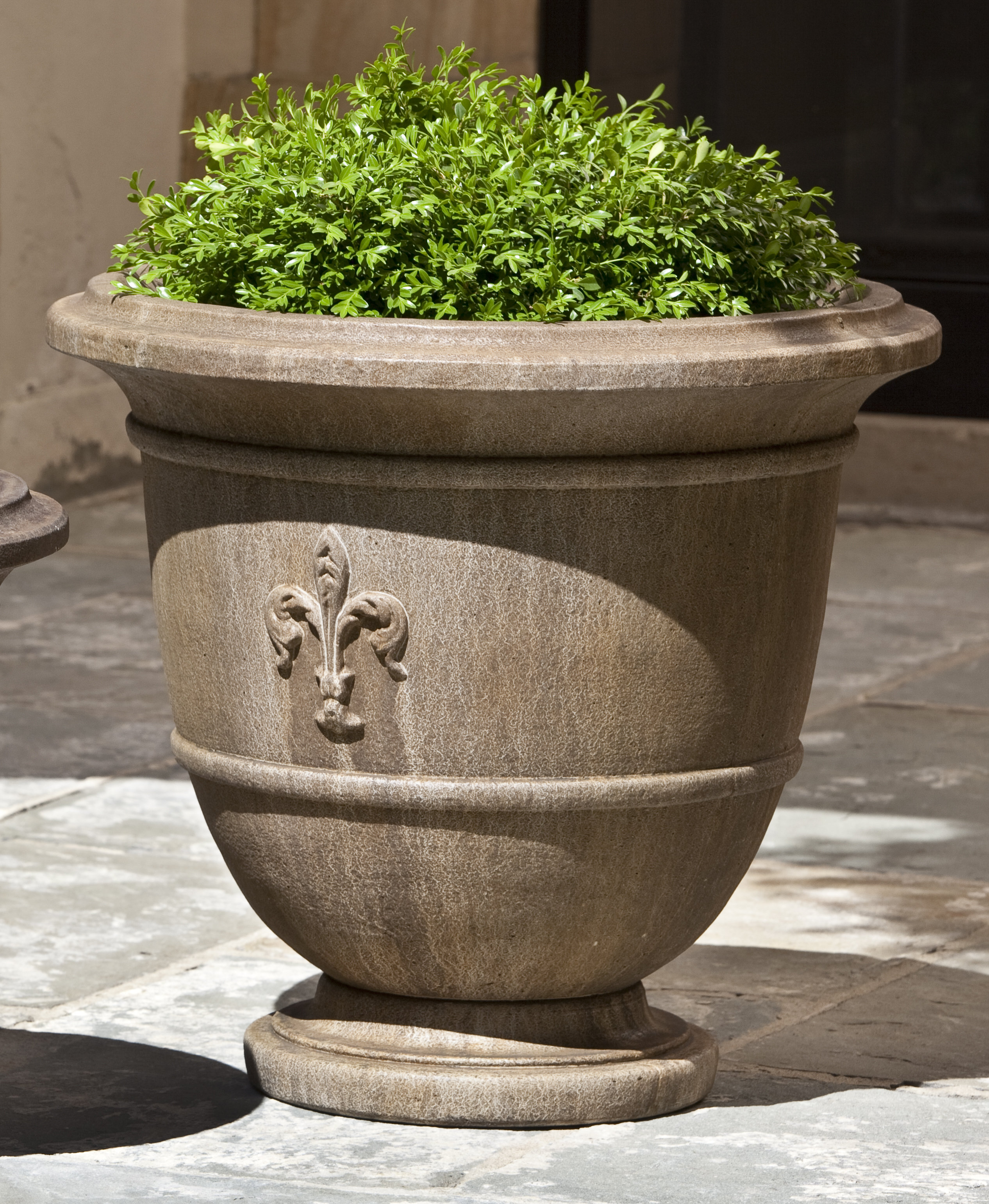 Campania International Fleur De Lis Cast Stone Urn Planter & Reviews | Wayfair