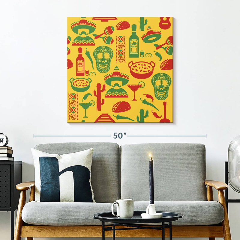 Mexican Icons, 30" H x 30" W
