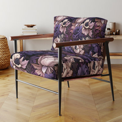 Fauteuil d'appoint rembourré de style gothique Botanicals Moody