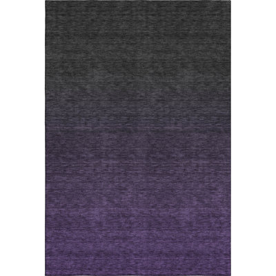 Premium Machine Washable Prisco Eggplant Rug