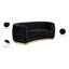 Causeuse courbée en velours 70,5 po Breccan-131080427-129988110