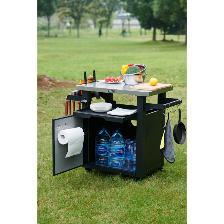 Nuuk Pro 42 Outdoor Kitchen Island and BBQ Serving Cart