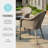 Martha Stewart Lily Pond All-Weather Stacking Armchairs With Seat Cushions