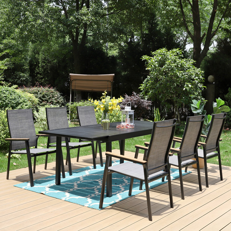 Alyah Rectangular 6 - Person 61.4" Long Dining Set
