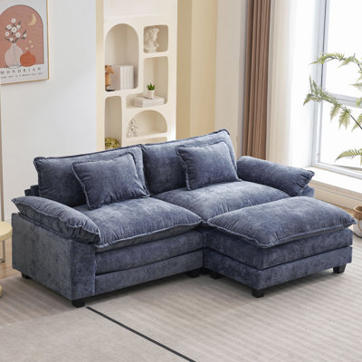 Canapé modulaire avec repose-pieds de 86 po Arale