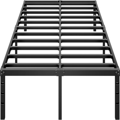 Metal Platform Bed Frame 14 Inch Tall,No Box Spring Needed, Bed With Heavy Duty Strong Support Slats,Easy To Assemble,Black